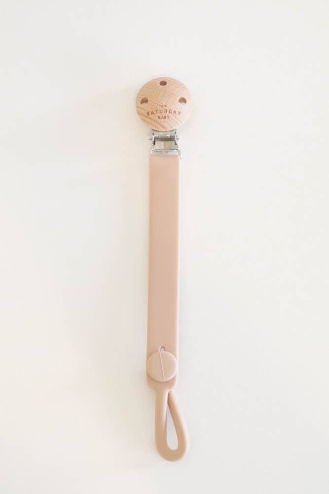 The Saturday Baby Teether Pacifier Clip