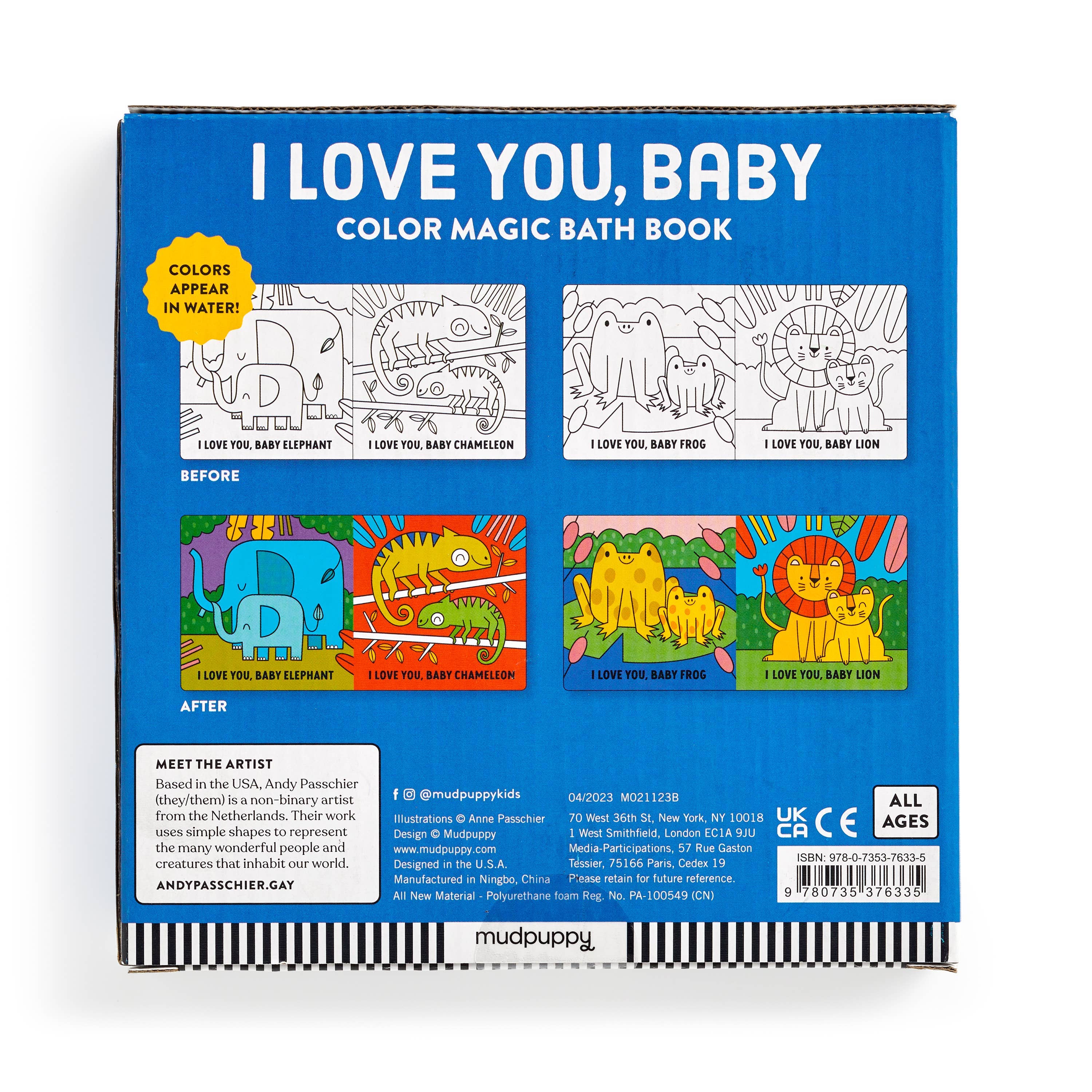 Chronicle Books - I Love You, Baby Color Magic Bath Book