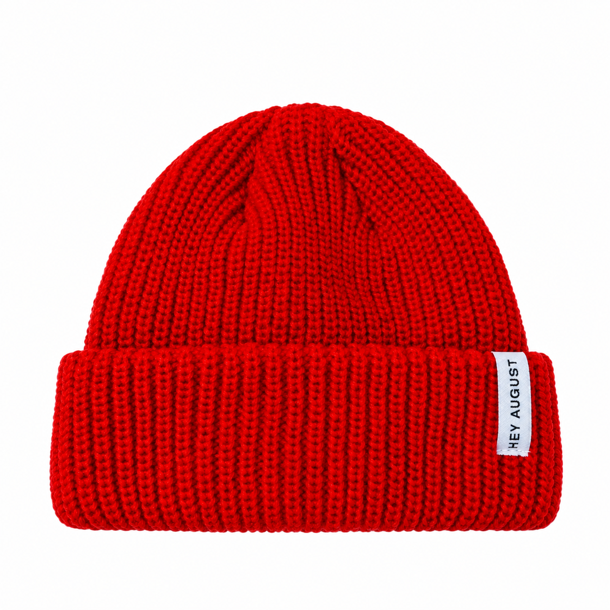 HEY AUGUST CO - Thick knit Beanie in Cardinal