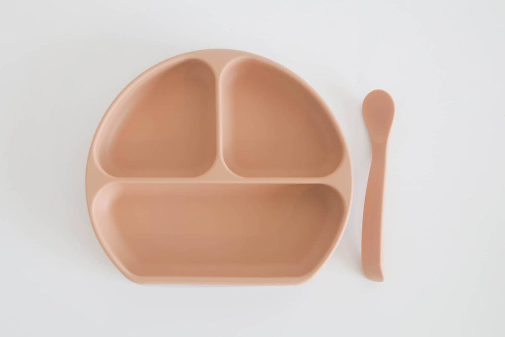 The Saturday Baby Suction Plate with Lid & Spoon