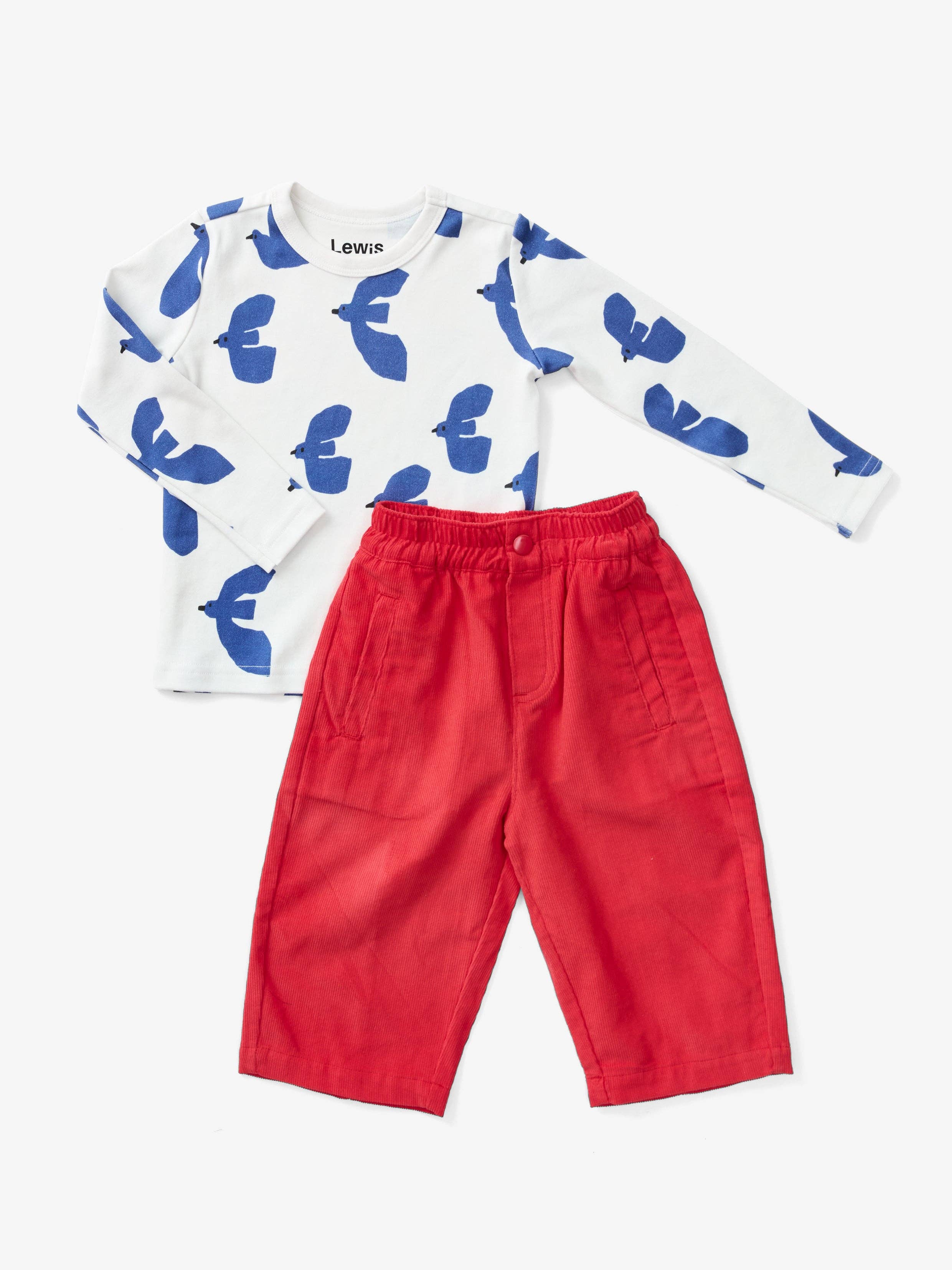 Lewis - Barrel Pant - Poppy
