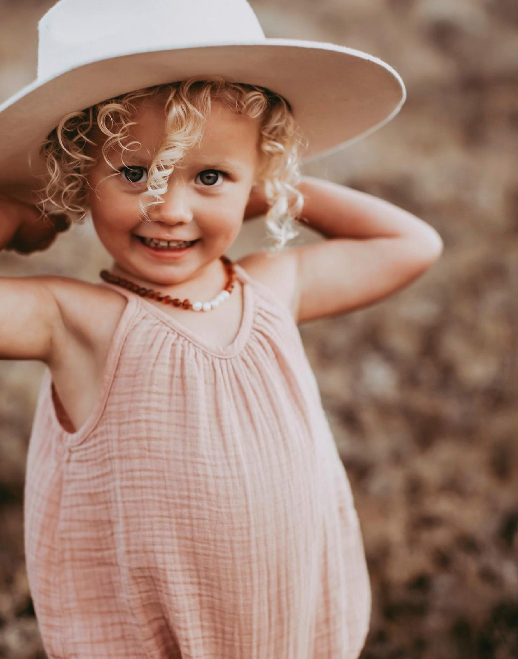 CanyonLeaf - Raw Cognac Baltic Amber + Pearls || Necklace