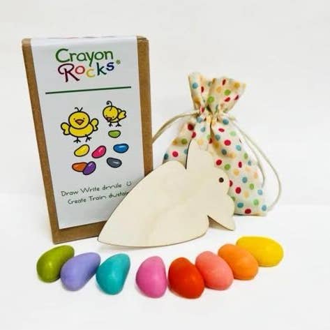 Crayon Rocks - Easter Gift Box with Crayon Rocks in Vibrant Easter Colors