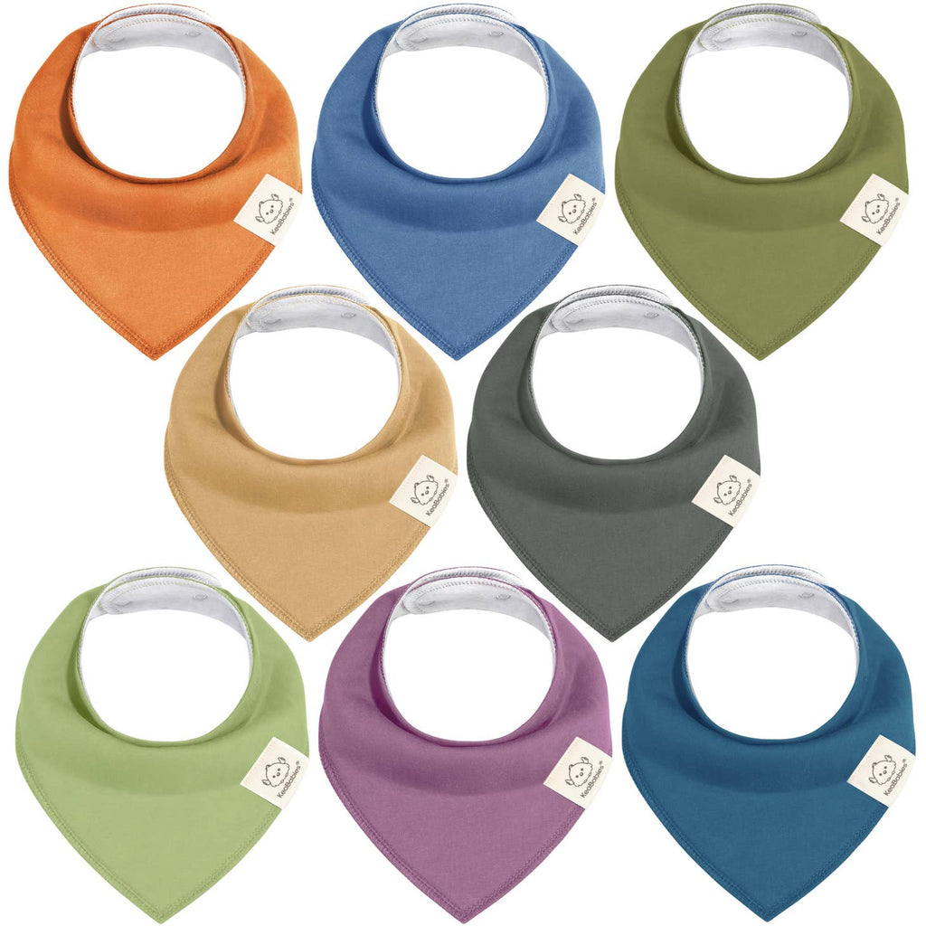 KeaBabie 8-Pack Baby Bandana Bib - Cruise