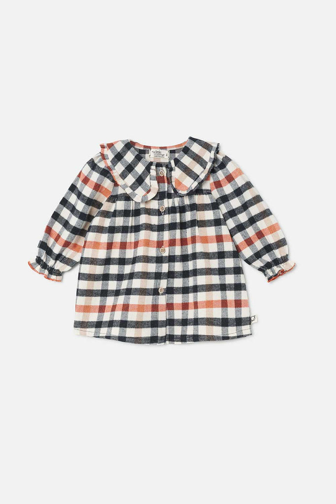 My Little Cozmo Plaid Check Baby Dress