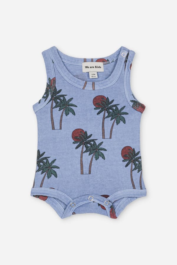 We are Kids Bodysuit Nino Allover Coconut tree