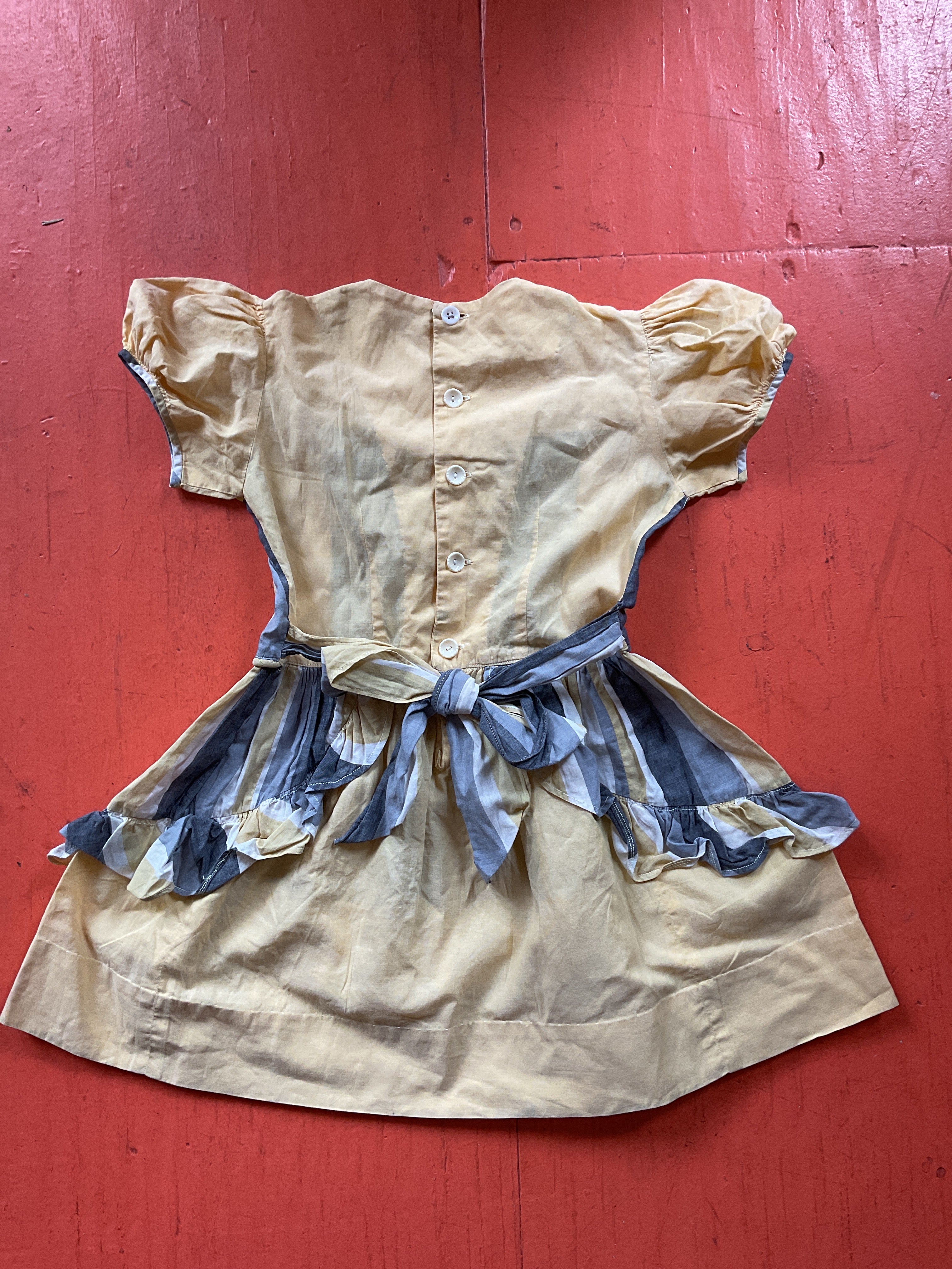 Orphan Darling by Jemima Kirke - Green/Yellow Striped Dress