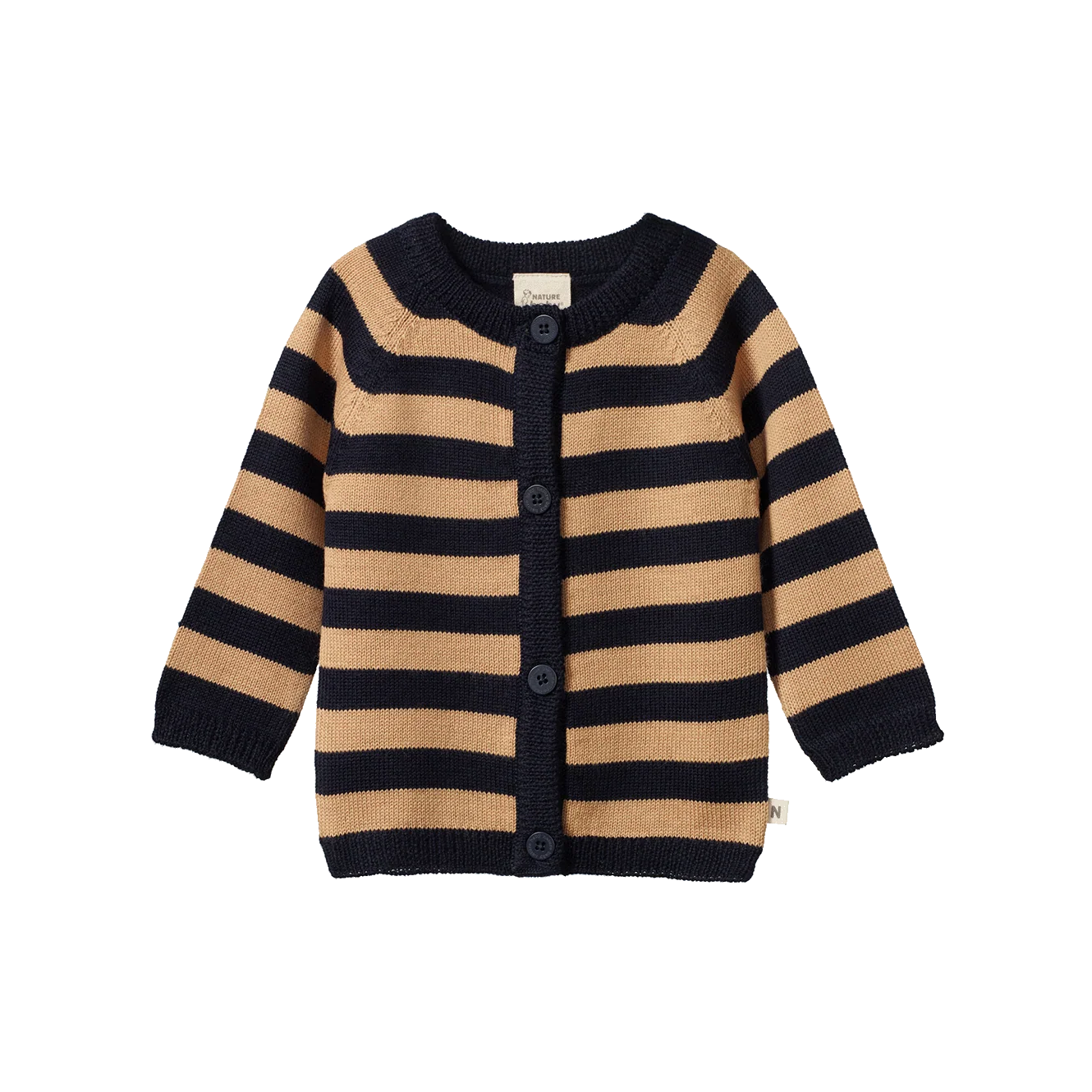Nature Baby - Merino Knit Cardigan -Stripe