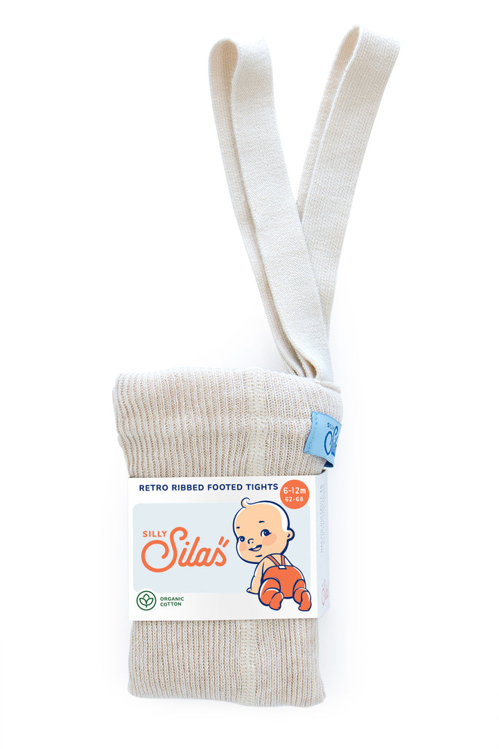 Silly Silas Baby Footed Cotton Tights - Cream Blend – The Wild