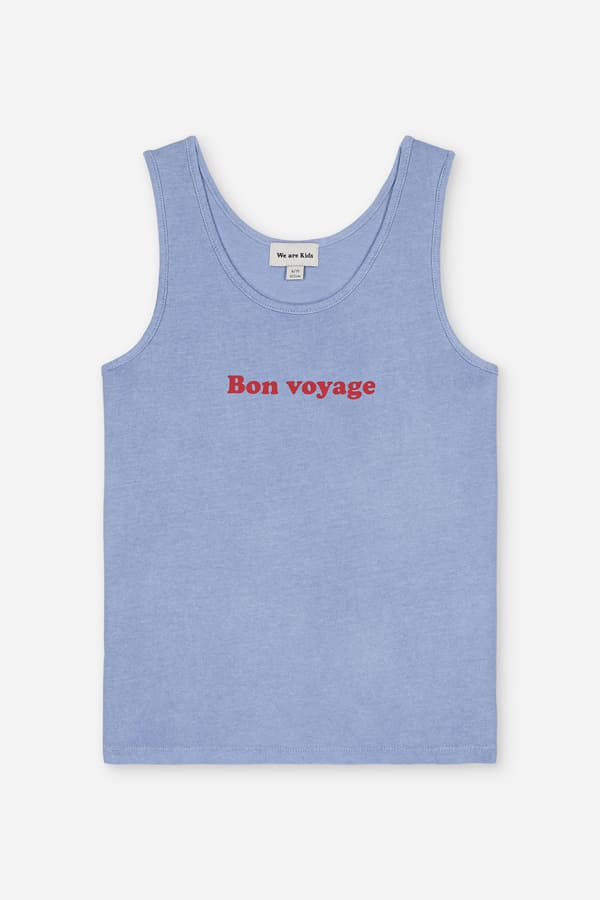 We are Kids Débardeur Marcel Blue Sky Bon Voyage Tank