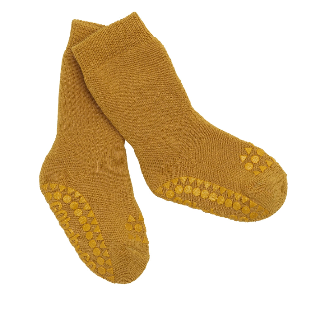 Gobabygo Non-Slip Socks Cotton - Mustard