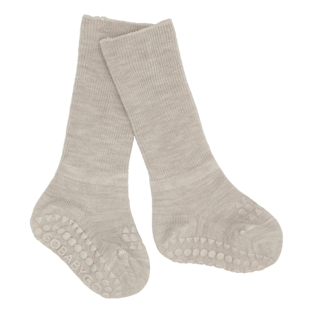 Gobabygo Non-Slip Socks Wool - Sand