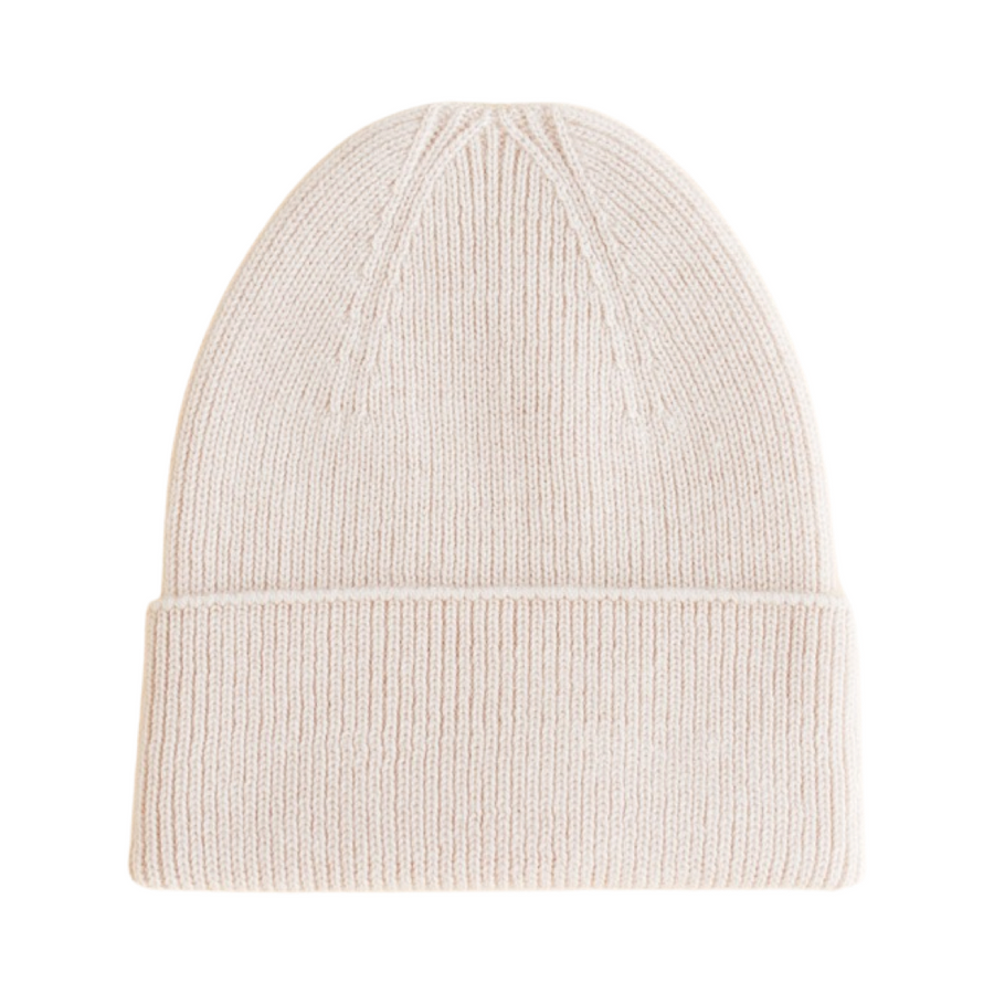 Hvid Beanie Fonzie Newborn