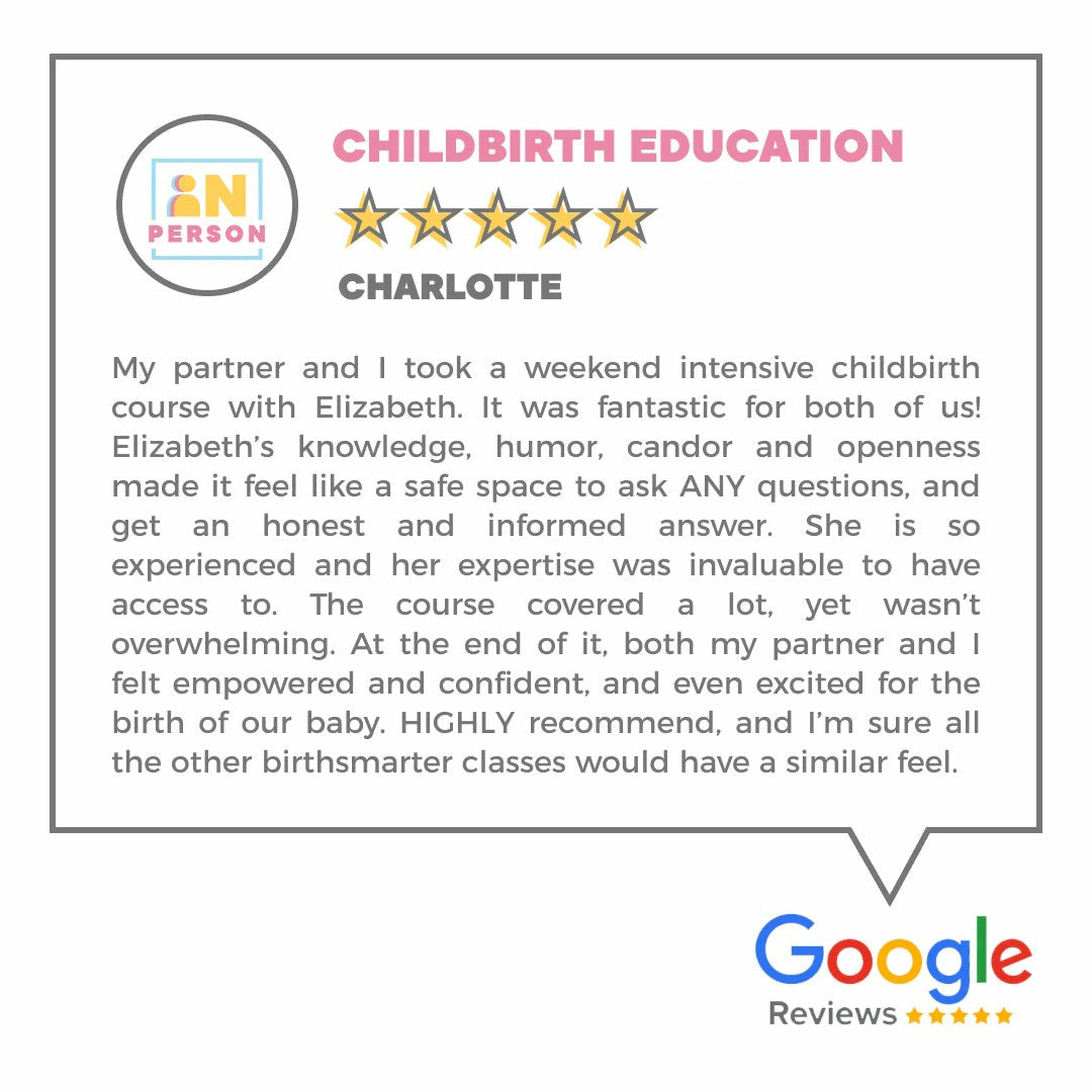 Birthsmarter Weekday Childbirth Education (In-Person)