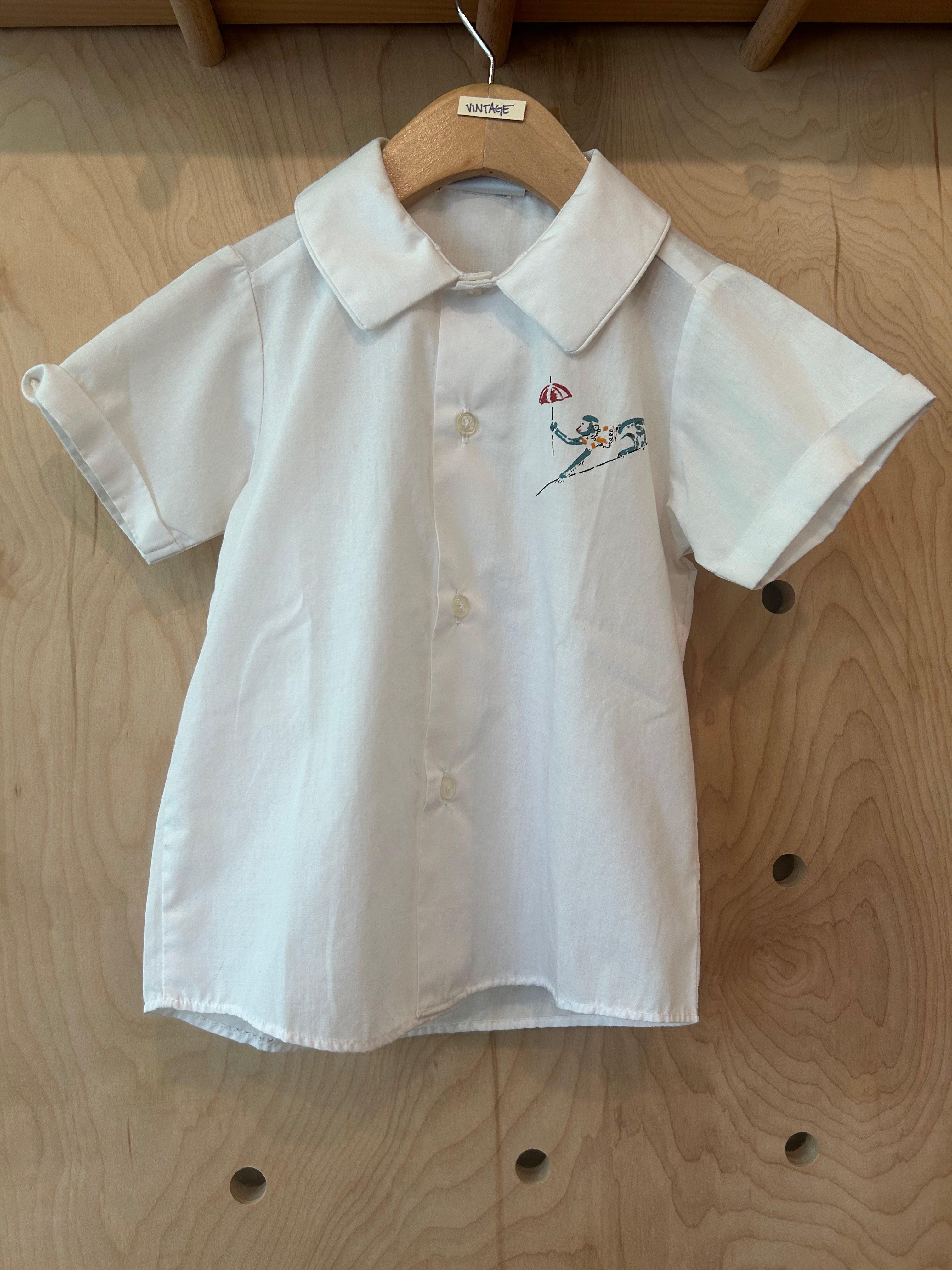 Orphan Darling by Jemima Kirke- White Monkey Kids Button Up