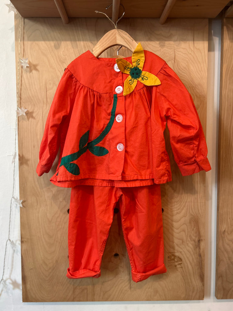 Orphan Darling by Jemima Kirke- 1950's Homemade Floral Top + Pant set