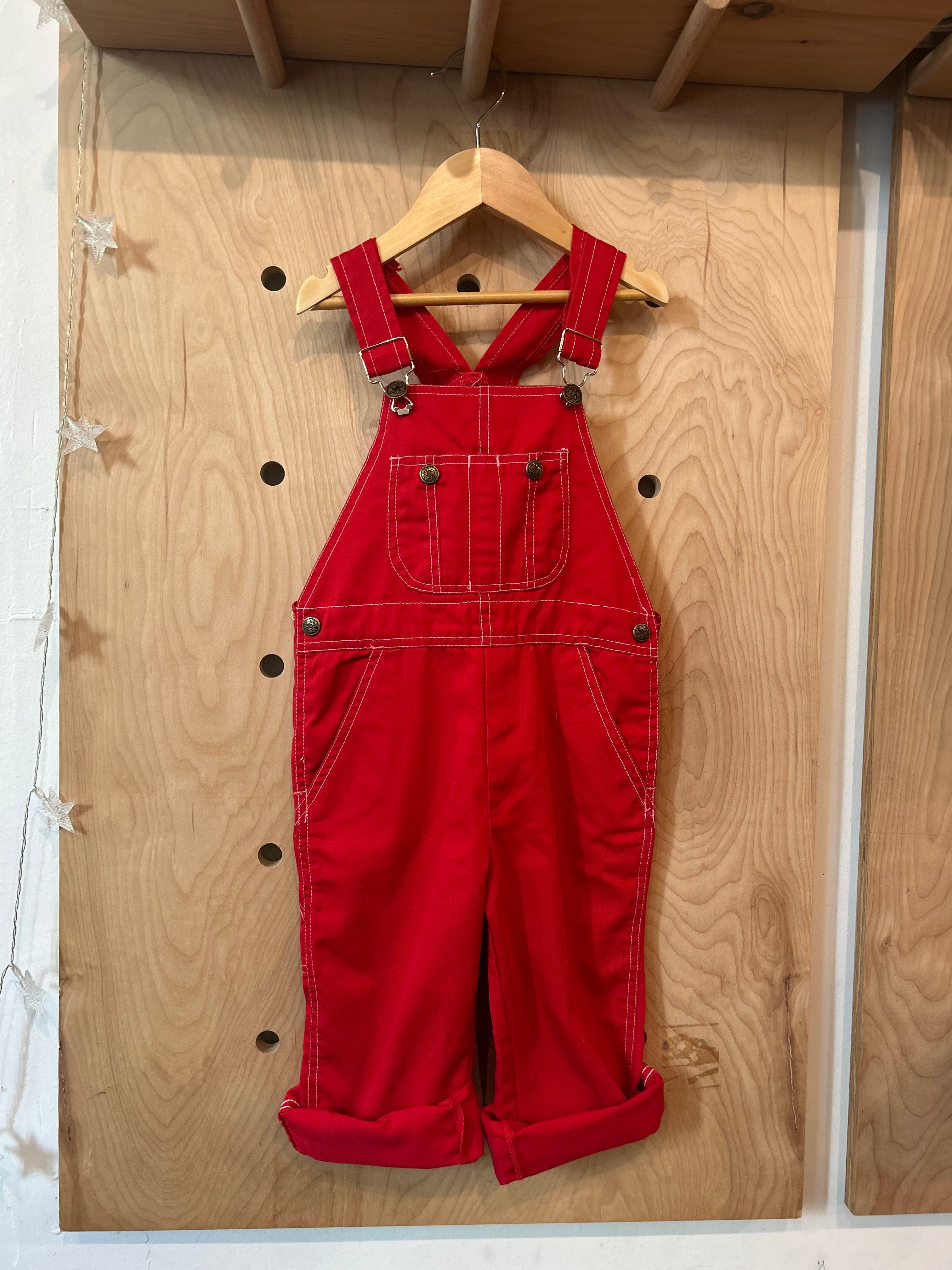 Orphan Darling by Jemima Kirke- Sears Red Overalls