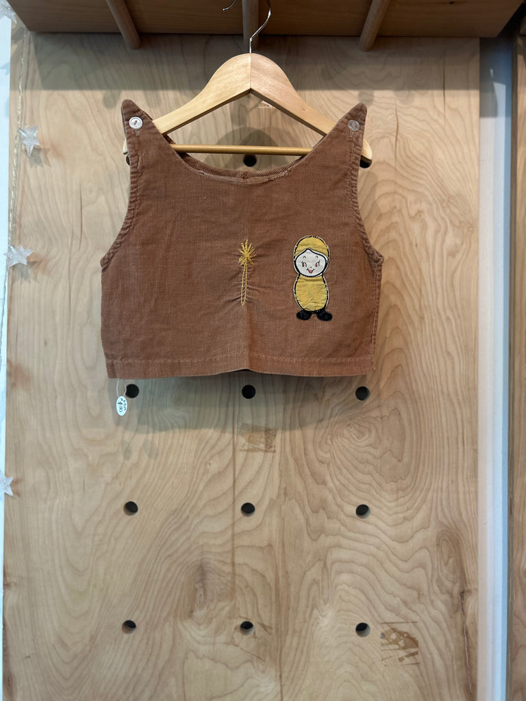 Orphan Darling by Jemima Kirke- 1930's Cropped Corduroy Top