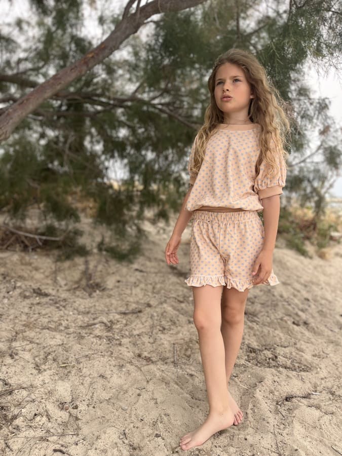 We are Kids Robin Blue Dots Top