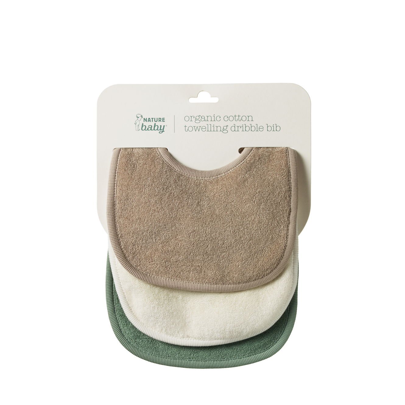 Nature Baby - Dribble Bibs 3 Pack