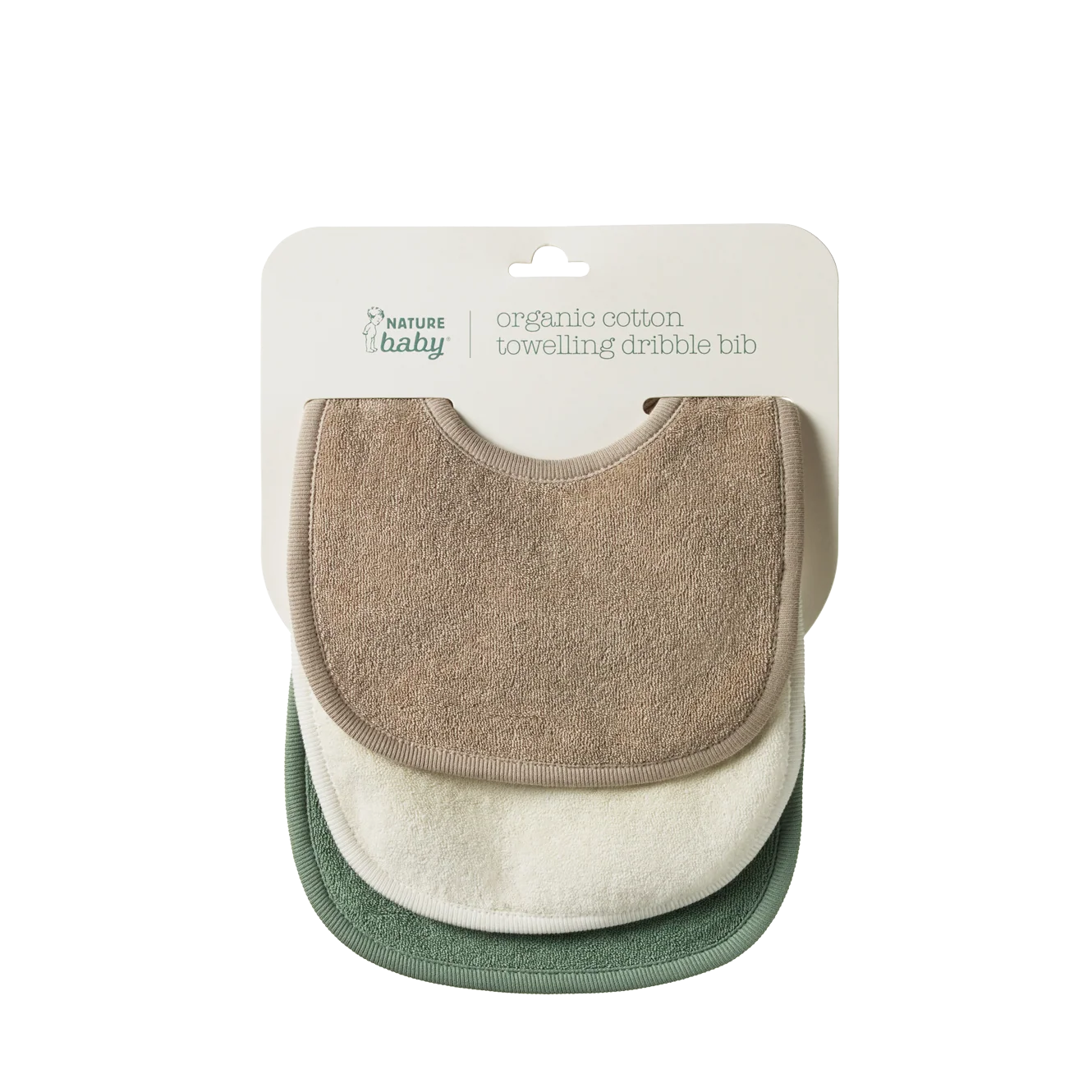 Nature Baby - Dribble Bibs 3 pack