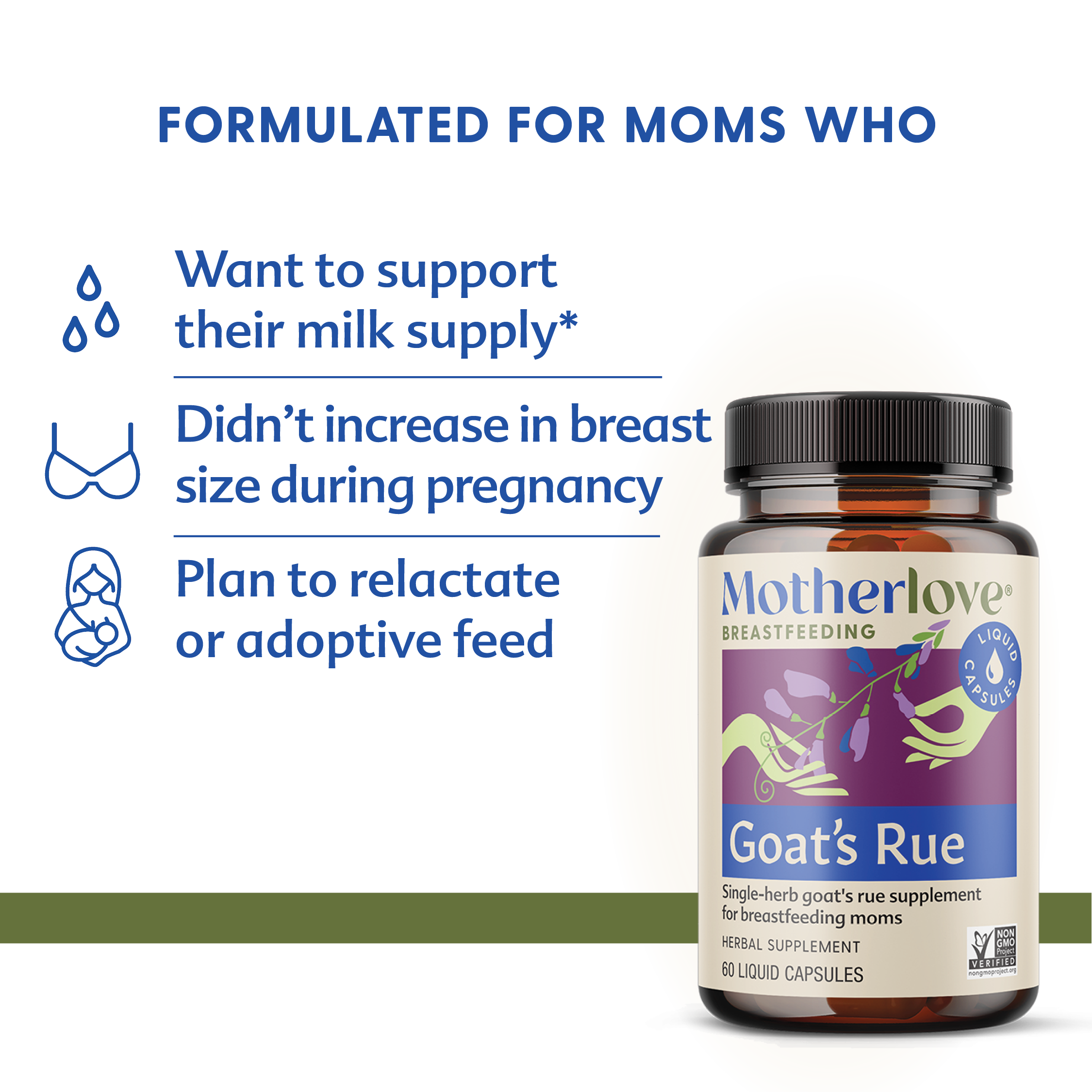 Motherlove Goat's Rue Liquid Capsules 60ct