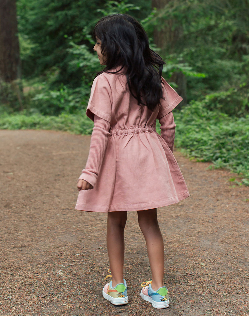 Noble Organic Utility Dress - Dusty Rose