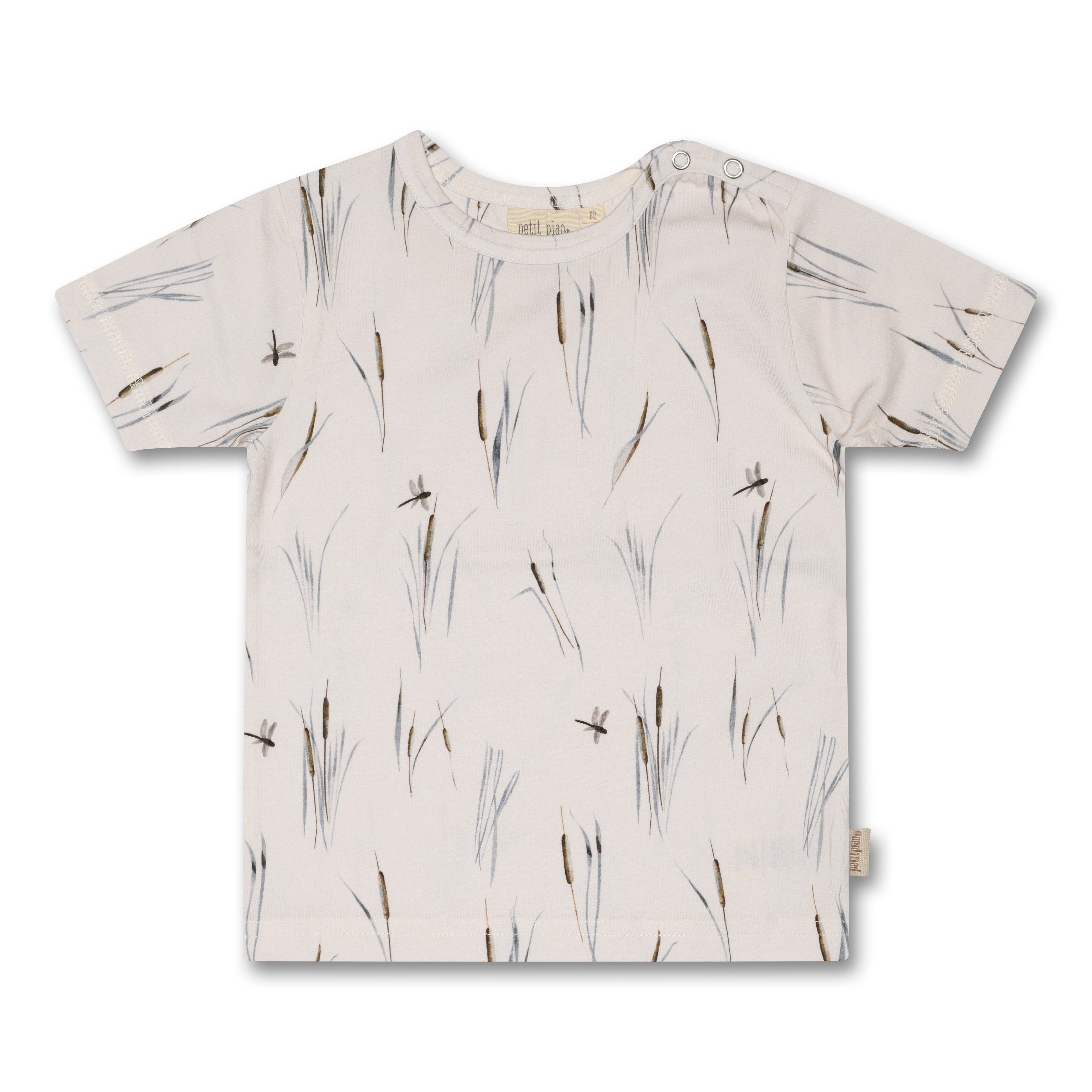 Petit Piao T-Shirt S/S Printed - Cattail