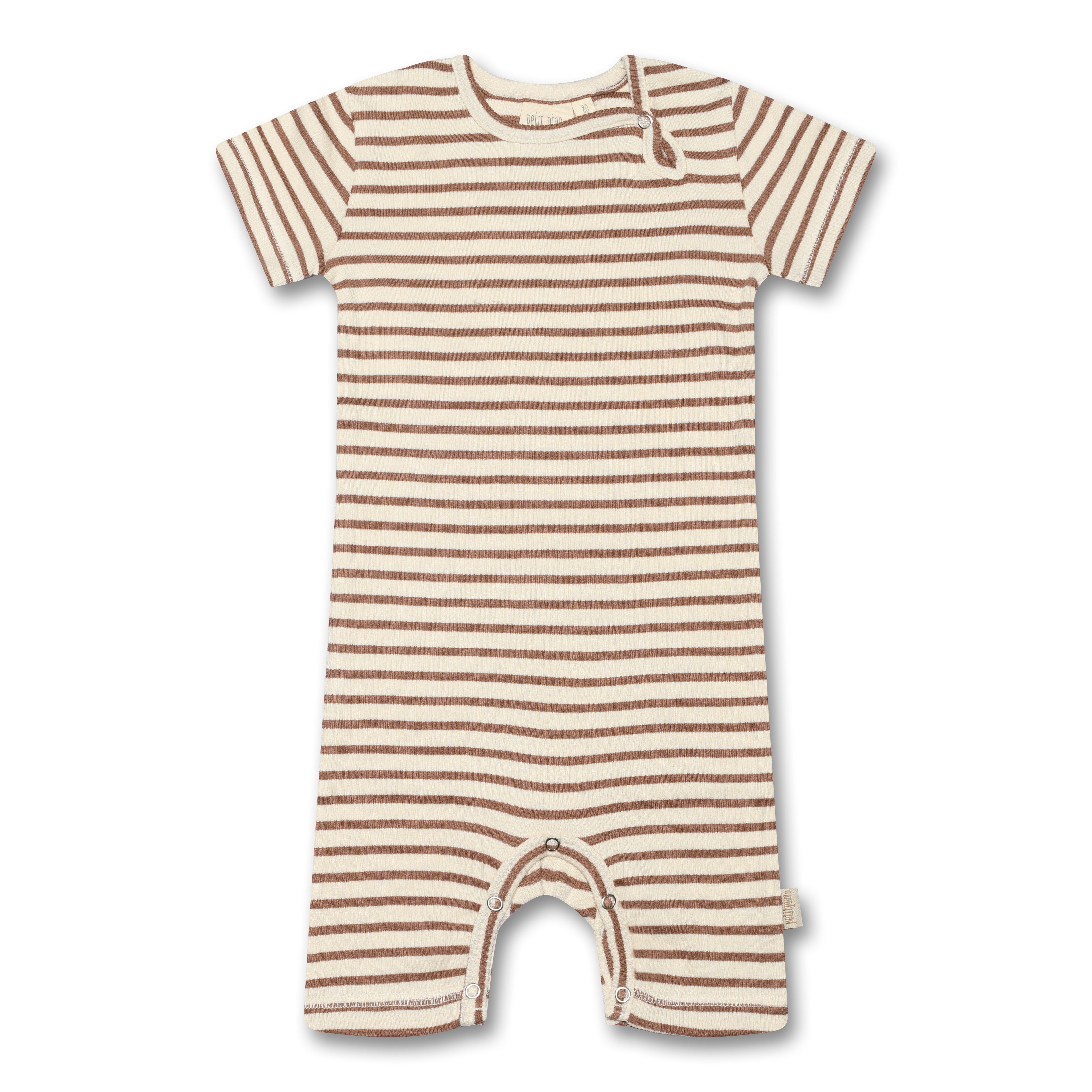 Petit Piao Jumpsuit S/S Modal Striped - Tuscany