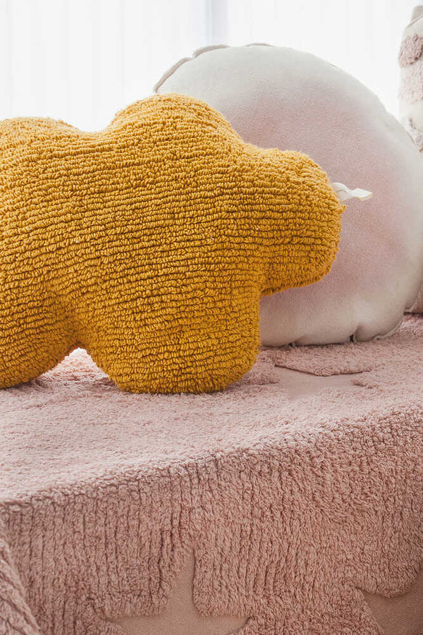 Lorena Canals Knitted Cushion - Cloud Mustard