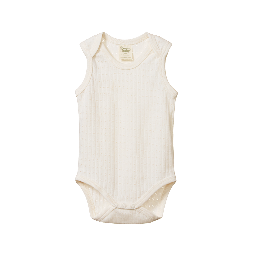 Nature Baby - Pointelle Singlet Bodysuit
