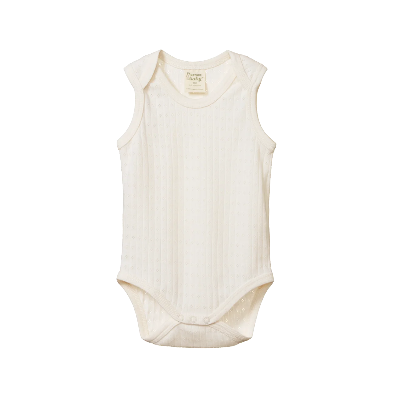 Nature Baby - Pointelle Singlet Bodysuit