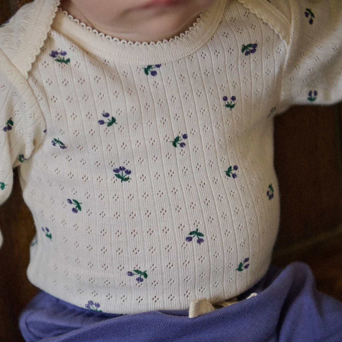 Nature Baby - Pointelle Long Sleeved Bodysuit