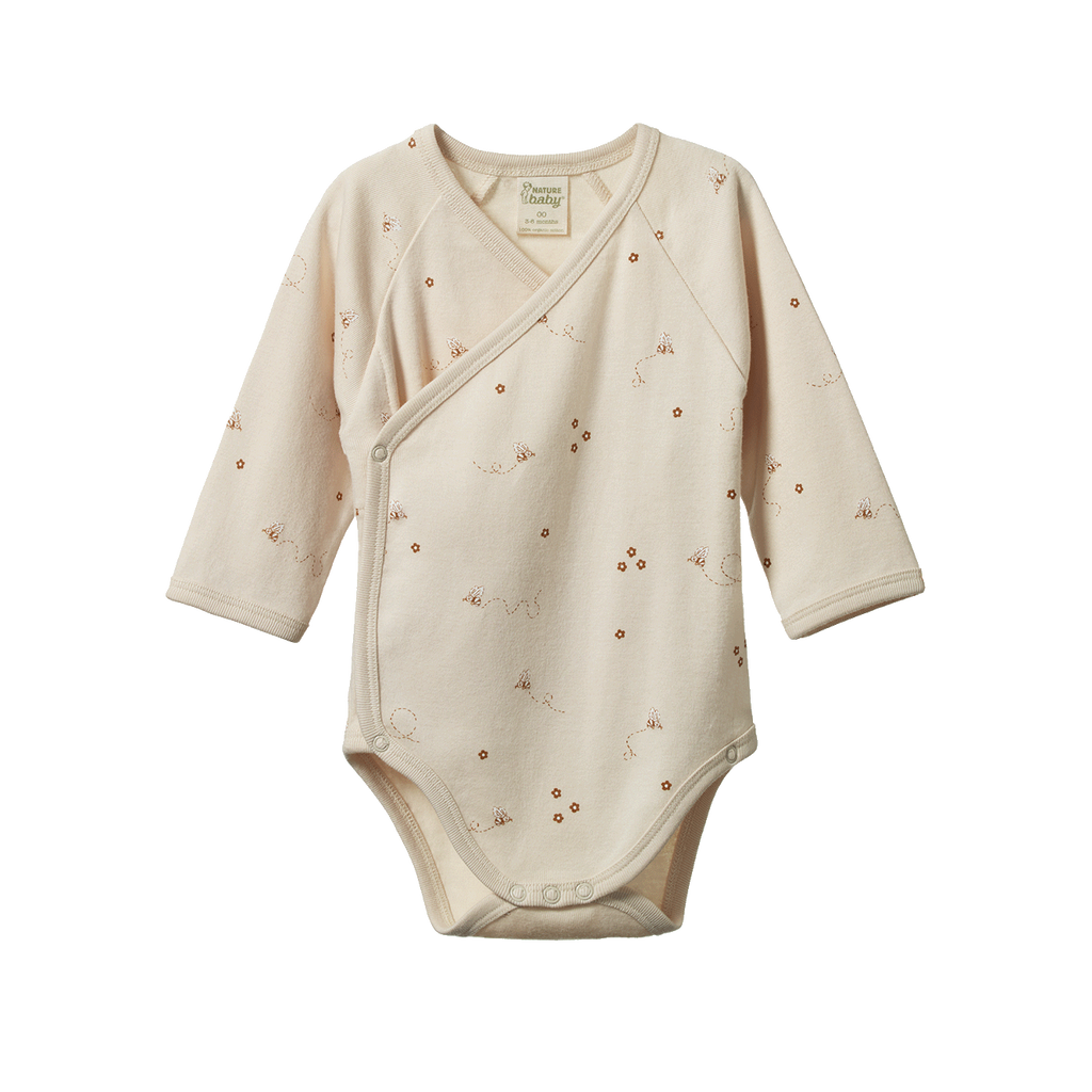 Nature Baby - Long Sleeve Kimono Bodysuit