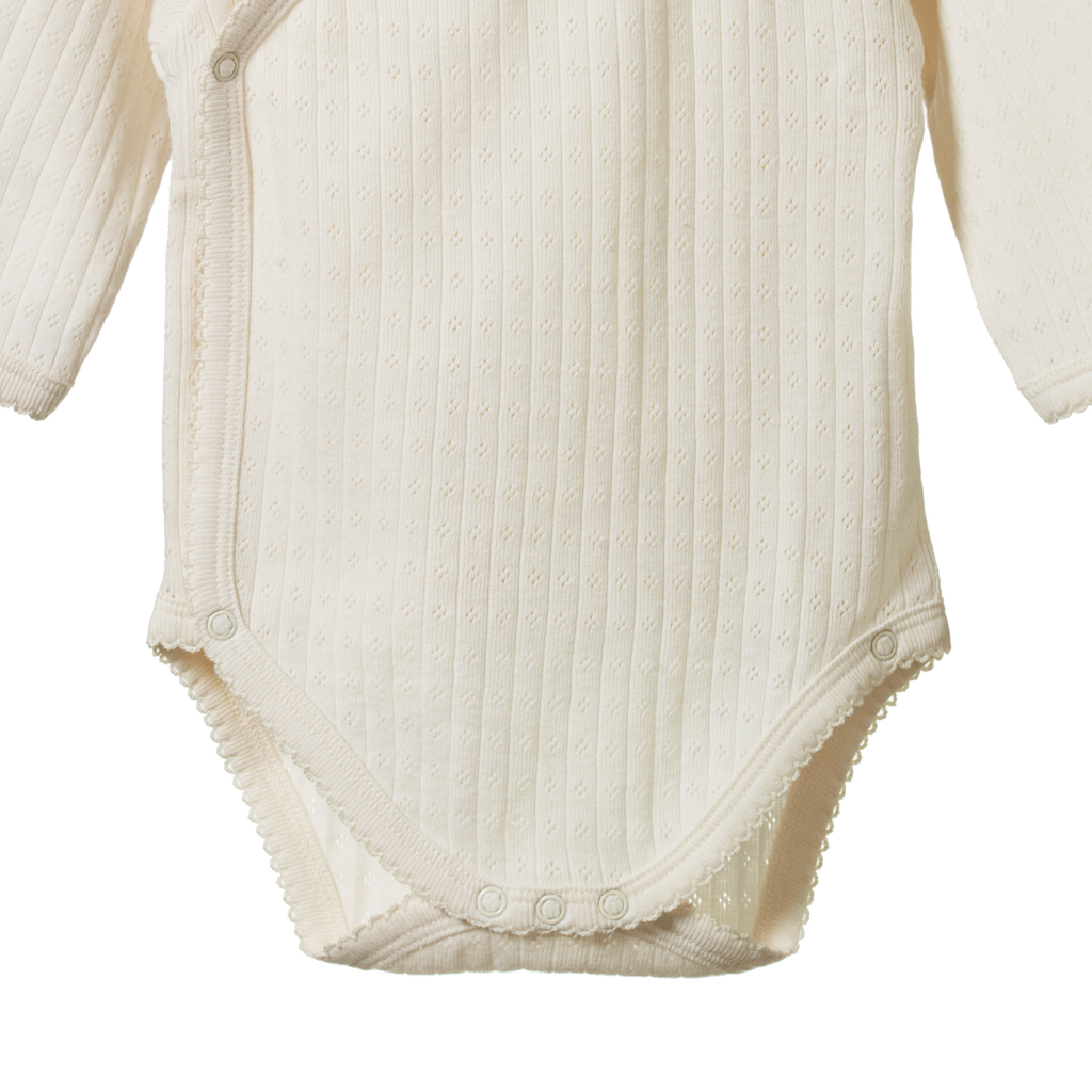 Nature Baby - Pointelle Kimono Bodysuit