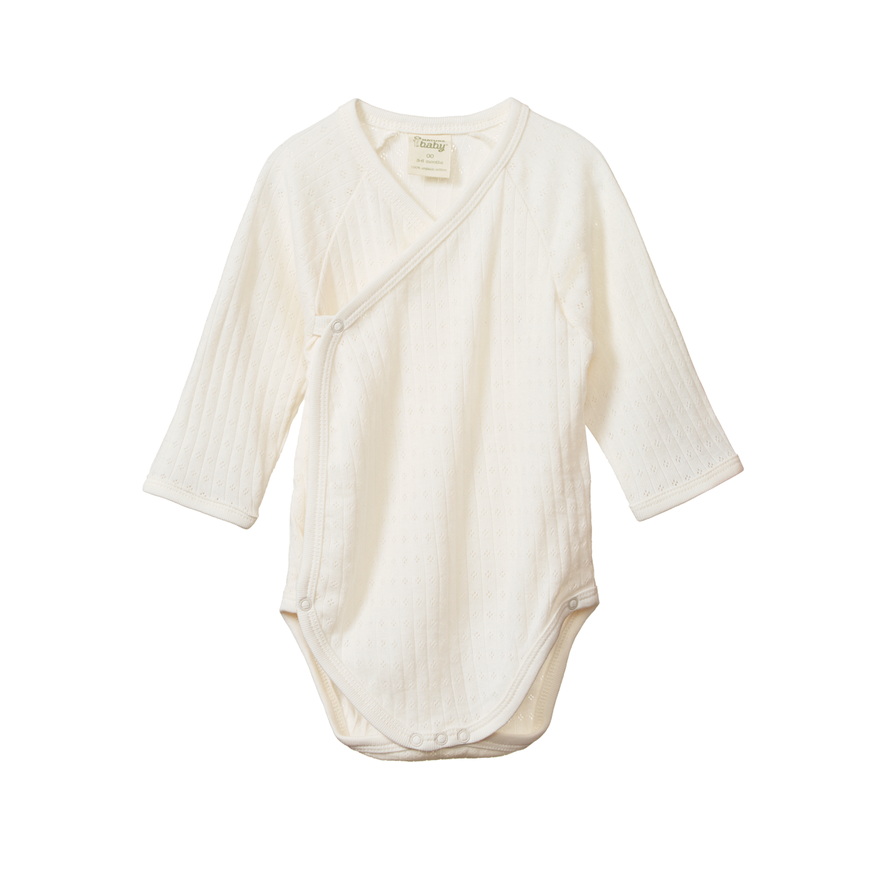 Nature Baby - Pointelle Kimono Bodysuit