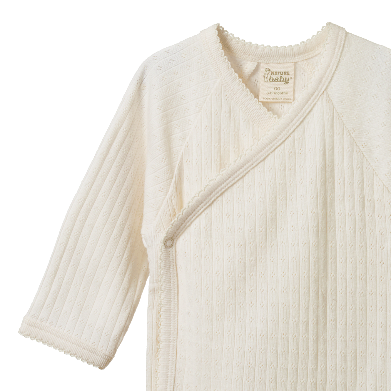 Nature Baby - Pointelle Kimono Bodysuit