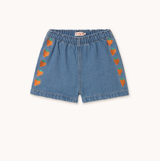 Tiny Cottons Strawberries Woven Shorts