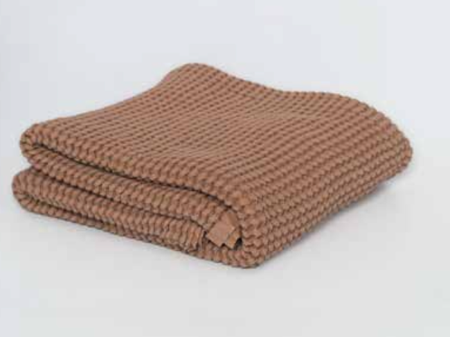 Mallino Waffle Blanket - Cinnamon