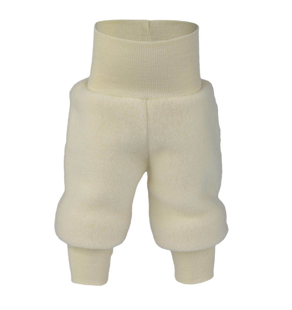 Engel Wool Fleece Baby Pants - Natural