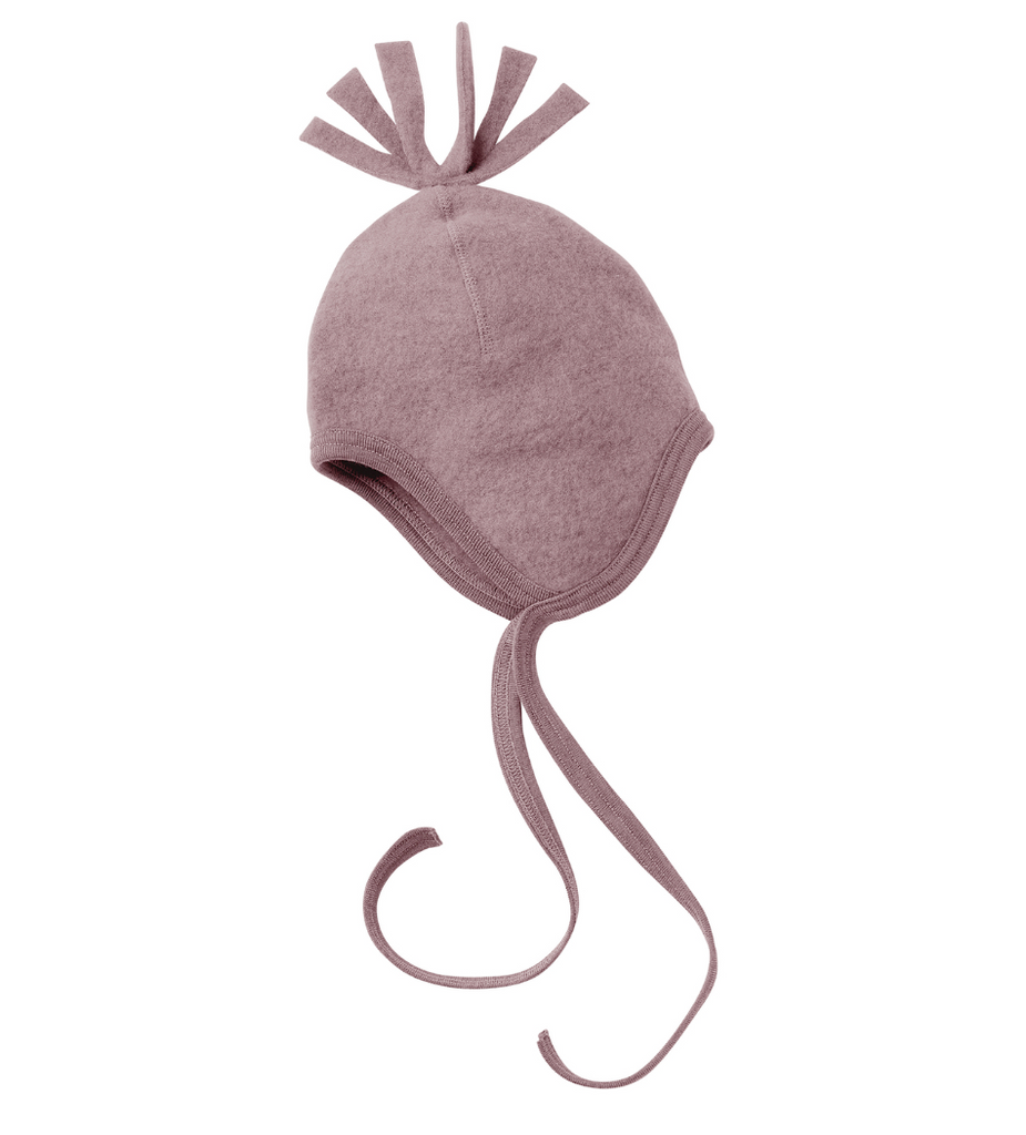 Engel Baby Hat with Tassel - Rosewood