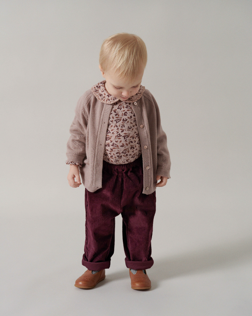 MarMar Copenhagen Palle Cord P ants- Deep Mulberry