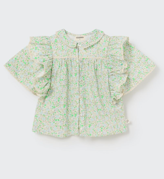 My Little Cozmo Ada Floral Blouse