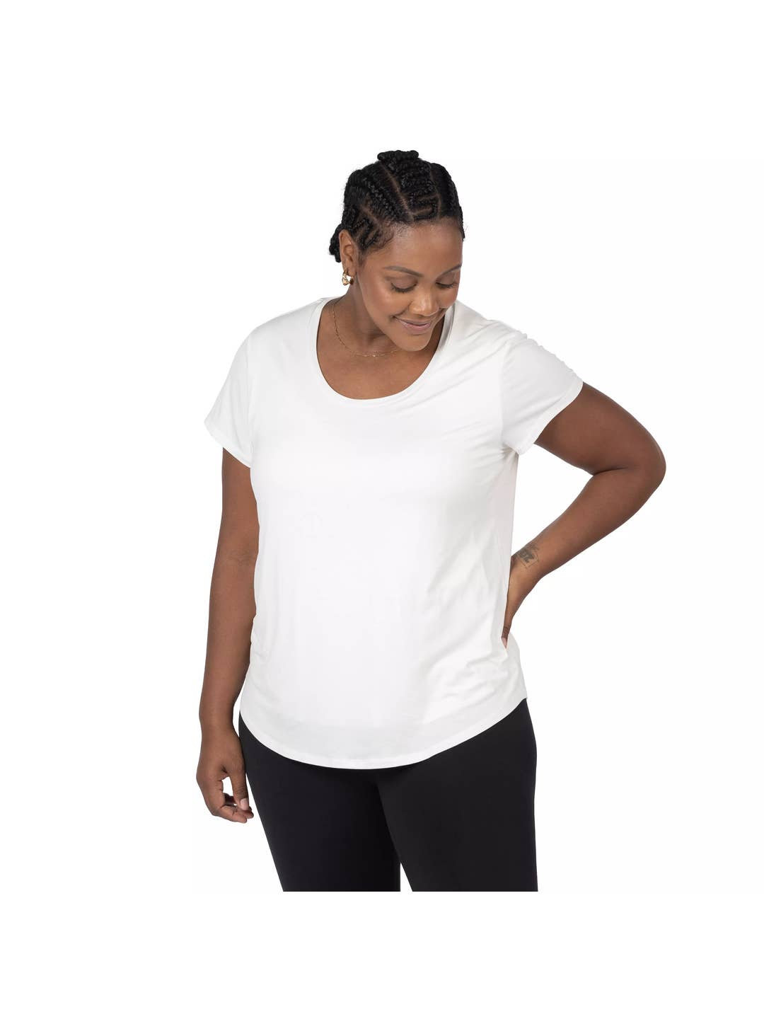 Kindred Bravely Everyday Nursing & Maternity T-Shirt No Pocket - White