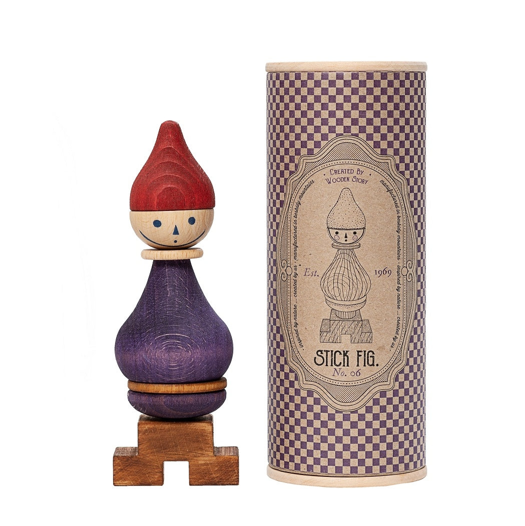 Wooden Story Stacking Toy Stick Fig.
