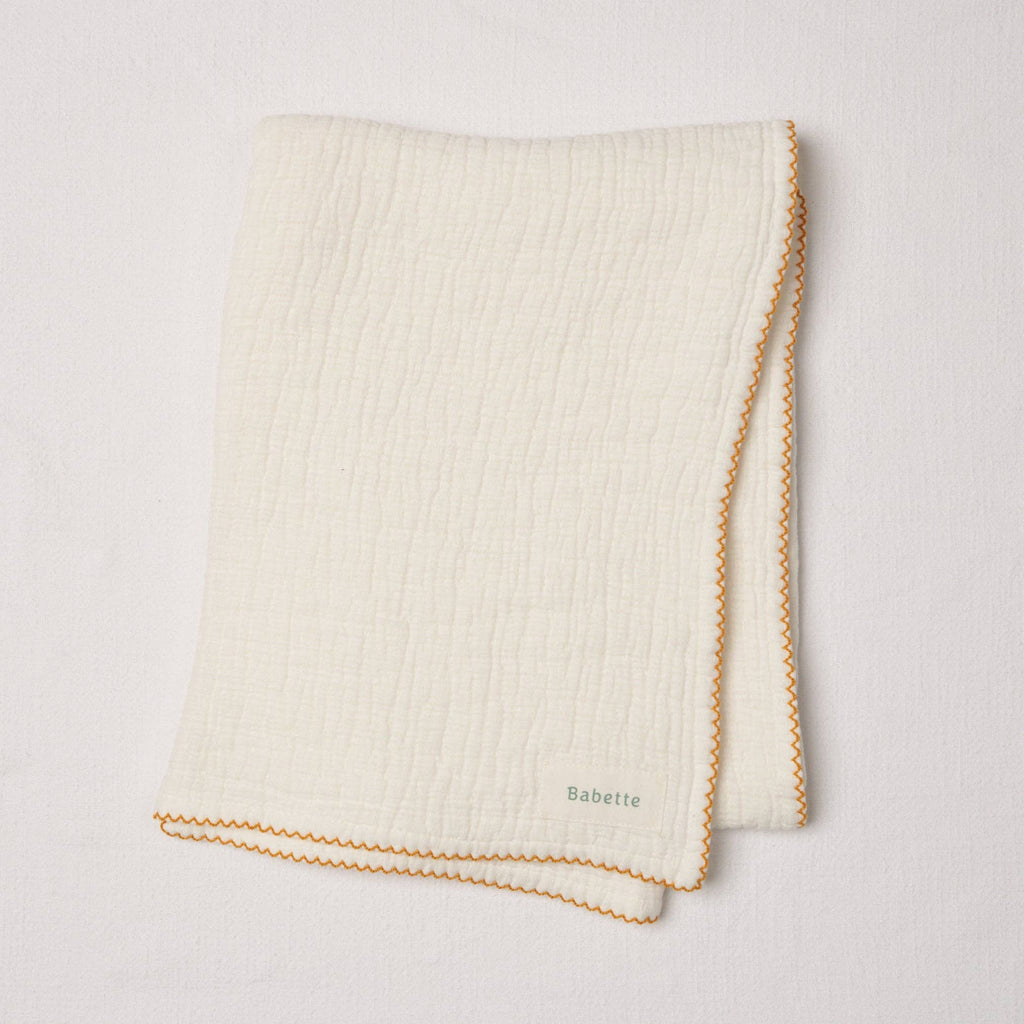 Babette - Stroller Blanket - Scalloped Trim