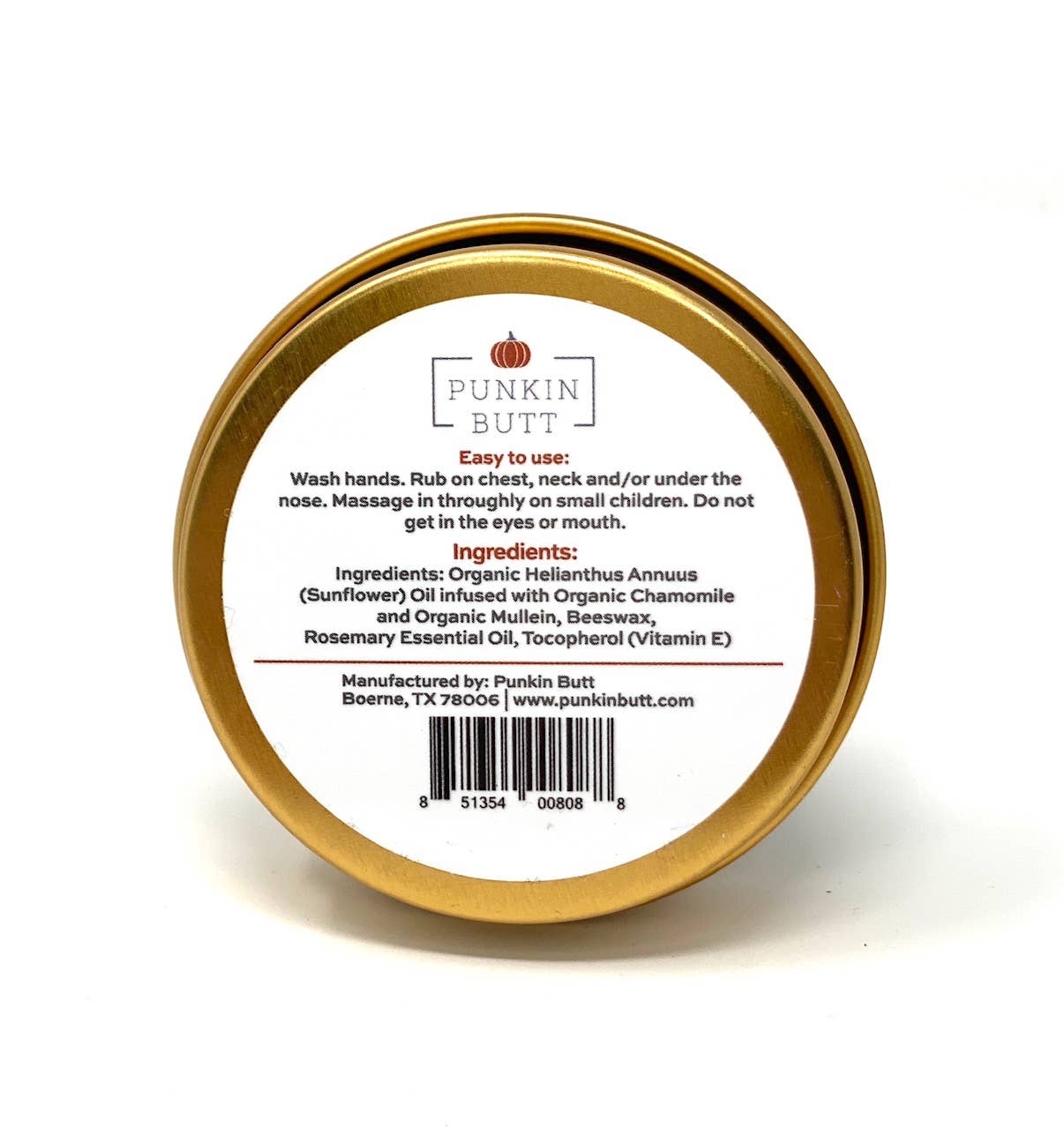 Punkin Butt - Rosemary Chest Rub Tin