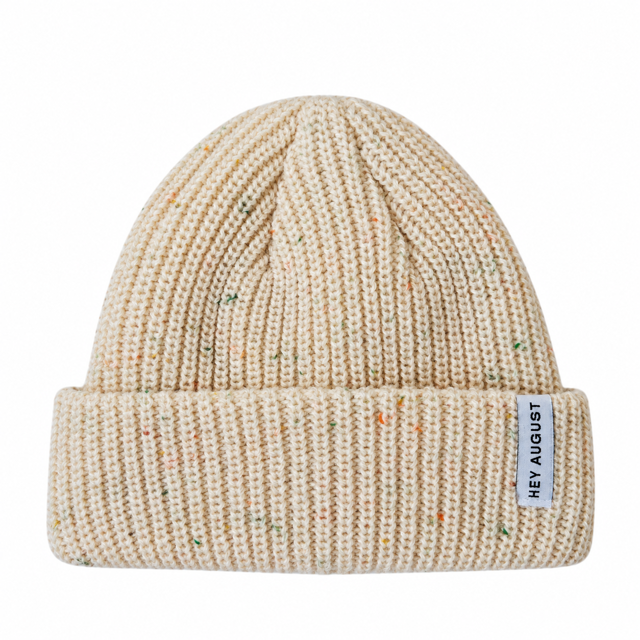 HEY AUGUST CO - Thick knit Beanie in Cream Speck