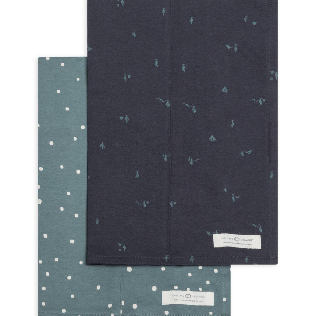 Colored Organics Burp Cloth 2 Pack