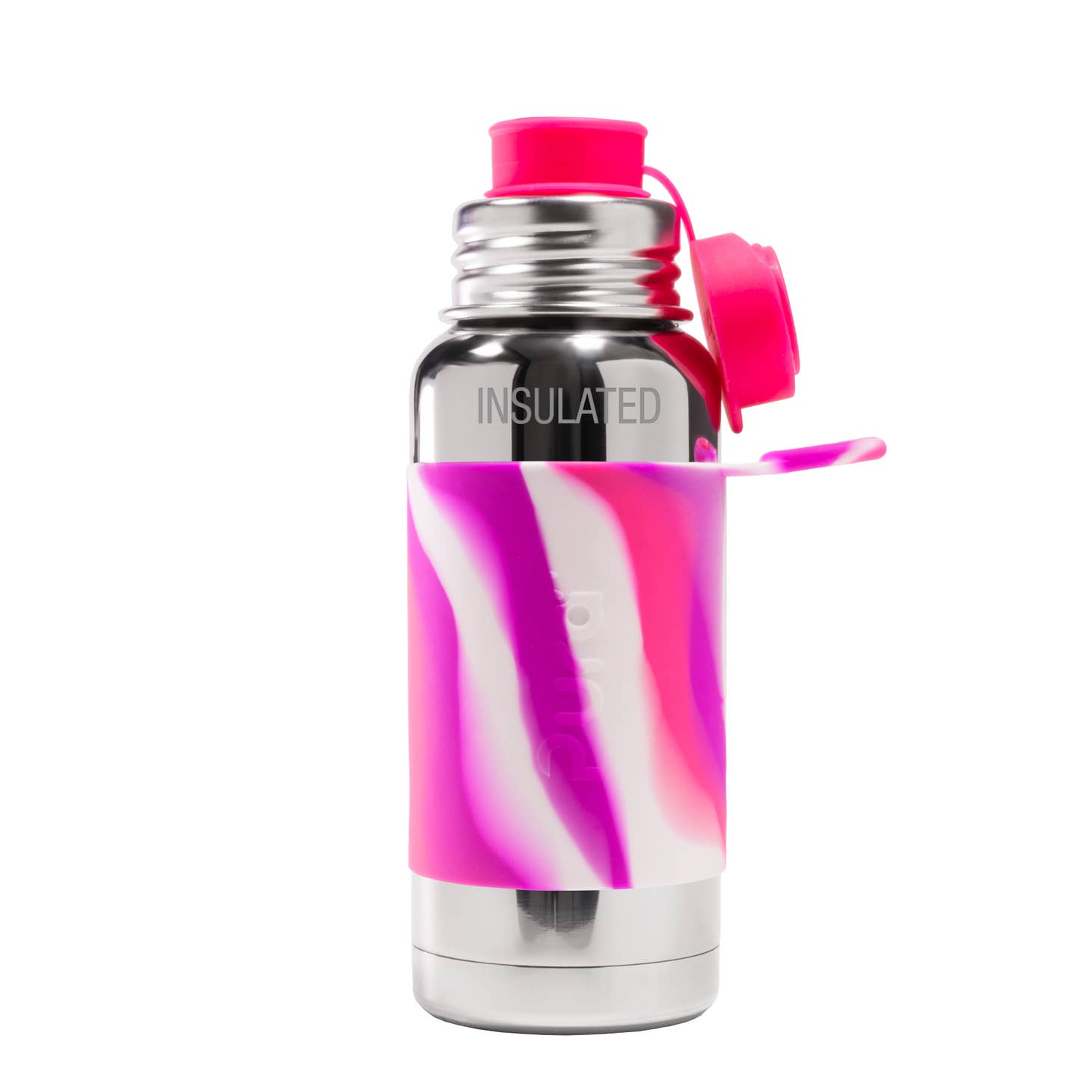 Pura Stainless Big Mouth® Sport 16oz Insulated Bottle - Pink Swirl